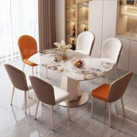 Luxury Unfolding Dining Table Space Savers Round Extendable Dining Table Modern Design Muebles De Cocina Kitchen Furniture