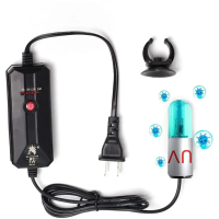 A Happy  Mini Aquarium Ultraviolet Lamp Algae Removal Home Amphibious Aquarium Water Clean Lamp For 