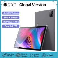 Global Version New 10.36 Inch 5G WiFi Tablets 2K FHD Display Android Octa Core 8GB RAM 256GB ROM Dual 4G LTE Tablet Pc 8000mAh