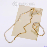 Dây chuyền vòng tay nữ Eleanor Accessories bộ trang sức đính đá sang trọng phụ kiện trang sức 5712