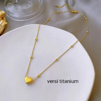 Kalung Love Titanium Kalung Free Liontin Kalung Berlapis Emas 24k Anti Luntur Dan Karat SELAMANYA