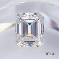 0.1ct-20.0ct D VVS1 With GRA Certificated Super White Emerald Cut Moissanite Pass diamond Tester Gemtone Factory