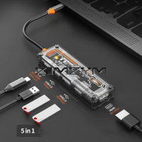 5 In1 USB Hub Type-C Dock USB Hub /HDMI HD Dock 3.0 Splitter Several Ports Type C Extensor Usb Dock Concentrator 4K HD