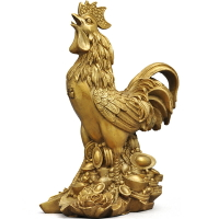 純銅公雞擺件大號銅雞金雞元寶雞招財生肖雞家居風水裝飾工藝品