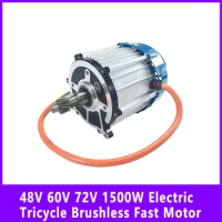 48V 60V 72V 1500W Electric Tricycle Brushless Fast DC Motor Differential Motor 16 Teeth Elderly Scooter