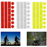 High Visibility Reflective Stickers For Motorcycle Helmets Bike Scooters Stroller Buggy