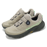 MERRELL 越野跑鞋 Agility Peak 5 Boa GTX 男鞋 米白 綠 防水 旋鈕 橡膠大底 戶外(ML068277)