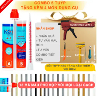 [Chính hãng] [Tặng bộ dụng cụ 4 món] Combo 5 Tuýp Keo Chà Ron Epoxy KGT + Bộ 4 Dụng Cụ Thi Công