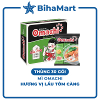 [THÙNG 30 GÓI] - MASAN - Mì khoai tây Omachi hương vị Lẩu Tôm Càng, Mì Omachi lẩu tôm càng gói, Mì O