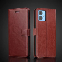 Card Holder Cover Case for Motorola Moto G14 Pu Leather Flip Cover Retro Wallet Phone Case for Moto G14 Business Fundas Coque