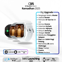 [NEW RAMADHAN 2025] D'Muslim Smartwatch Ramadhan Qur'an Smart Watch Jadwal Sholat Arah Kiblat Kalend