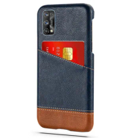 Wallet Case for Oppo Realme 7 Pro 5G 4G Funda Mixed Splice PU Leather Credit Card Holder Cover for Oppo Realme 7 pro Coque 7Pro
