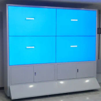 Moveable Video Wall Cabinet,2*2 pieces 46'' 55 65 inch LCD Monitors Makes LED TV video wall