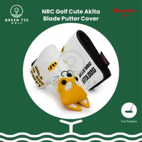 Golf Head Cover - Akita Cute Putter Cover - Sarung Pelindung Stik Golf Putter Blade
