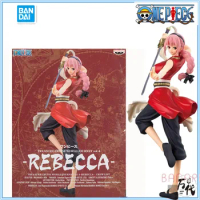 BANDAI Original One Piece TCWJ Anime Figure Rebecca Action Figure Toys For Boys Girls Kids Christmas Gift Model