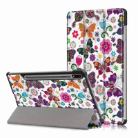 100PCS/Lot Luxury Print PU Cover For Samsung Galaxy Tab S7 11'' SM-T870 S8 5G X700 Tablet Slim Folio Stand Leather Case