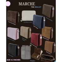 【COD】 ▲8anglesshop- กระเป๋าตัง Marche the wallet ช่องเยอะ มีช่องใส่บัตร/เหรียญ ขนาด4.5นิ้ว E015✤