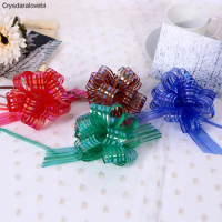 20pcs Large Size Organza Pull Bow Wedding Car Decoration Marriage Room Christmas Deco Gift Wrapping Ribbons