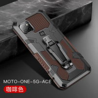 Armor Case For Moto One 5G Ace Case Shockproof Belt Clip Holster Cover For Motorola Moto G 5G Fundas Moto G5g One 5G Ace 6.7''