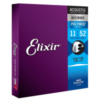 『Elixir』11025 民謠吉他弦組 POLYWEB厚膜 80/20青銅 11-52 / 公司貨