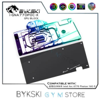 Bykski GPU Water Block Use for GUNNIR Intel Arc A770 Photon 16G OC Card / RGB Copper Cooling Radiator I-GNA770POC-X