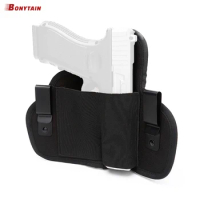 Tactical Holster Universal Concealed Gun Pouch with Belt Metal Clip IWB OWB Holster Hunting Glock 19 Gun Accessories