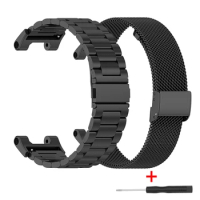 Stainless Steel Strap For Amazfit T Rex Pro/T-Rex 2 Smart Watch Band Metal Bracelet For Amazfit T-Rex T REX 2 Wristband Correa