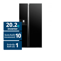 ฮิตาชิ ตู้เย็น ไซด์ บาย ไซด์ รุ่น R-SX600GPTH0 ขนาด 20.2 คิว สีกลาสแบล็ก