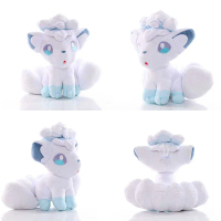 ตุ๊กตา Ice Vulpix Alola, TAKARA TOMY, 20 ซม., น่ารักและ Kawaii, เหมาะสำหรับเป็นของขวัญคริสต์มาสหรือว