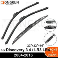 Car Windshield Windscreen Front Rear Wiper Blade Rubber Accessories For LAND ROVER Discovery 3 4 / LR3 LR4 22"22"16" 2004 - 2016