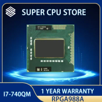 Intel Core i7-740QM i7 740QM SLBQG CPU Processor 6W 45W 1.7 GHz Quad-Core Eight-Thread Socket G1 / rPGA988A