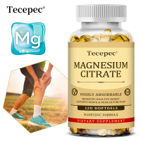 Tecepec Magnesium Citrate Health Supplement 🧡 | Gluten-Free & Pure | Highly Absorbable for Muscle & 