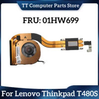 TT 01HW699 New For Lenovo Thinkpad T480S CPU Cooling Heatsink With Fan UMA Fast Ship