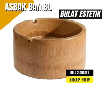 ASBAK BAMBU BULAT (BELI 2 GRATIS 1)