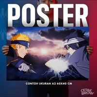 Poster Naruto Kakashi Hatake Kamui Lightning Hiasan Dinding Kamar Minimalis Dekorasi Dinding Keren P