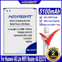 HSABAT 5100mAh HB5F2H Battery Use for HB554666RAW Huawei 4G Lte WIFI Router 4G E5375 EC5377 E5373 E5330 E5336 E5351 E5372 E5356