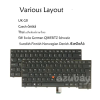 Laptop Keyboard for Lenovo Thinkpad L440 E431 E440 L450 L460 L470 Swedish Finnish Danish Norwegian UK Thai Czech Swiss QWERTZ