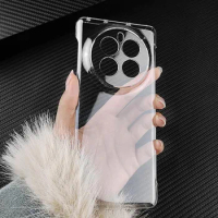 For Realme GT5 GT 5 / Pro Ultra Slim Clear Frameless Case Lightweight Transparent PC Back Camera Protector Cover Shell Funda