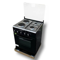 Multi-function Free Standing Gas Stove With Oven Black Multi Function Gas Cooker Home 4 Burner Gas Cooking Range 3 in