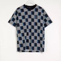 Louis Vuitton Kaos LOUIS VUITTON LV DAMIER CHECK DIZZY BLUE Tshirt 100% ORIGINAL