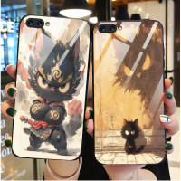 Sarung Telefon Kaca Silikon, untuk OPPO A5 / A12E / A3S / Realme C1 / AX5, Sarung Pelindung Telefon 