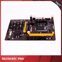 Original Dedicate Motherboard For BIOSTAR TB250-BTC PRO 12 Graphics Slots Support GTX1060 B250 LGA1151 Perfect Test,Good Quality