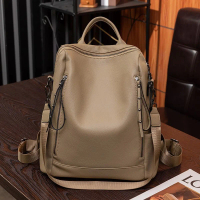 New Soft Leather Genuine Leather Backpack Versatile School Bag Large Capacity Travel Women's Backpac