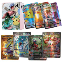 New Holographic Pokemon Cards Scarlet Violet 80Vmax 20EX English Letter Pokemon trading card Kids Gift