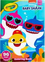 Crayola Baby Shark Coloring Book with Stickers Gift for Kids 96 Pages Ages 3 4 5 6
