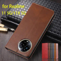 Leather Case for OPPO Realme 11 5G / Realme 11X 5G Flip Case Card Holder Holster Magnetic Attraction Wallet Case Fundas Coque