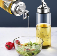 玻璃油壺 自動開合防漏櫥房 家用裝油瓶 油罐 香油醬油醋壺 調料瓶油瓶