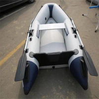 Solar Marine 2 Person 230 CM PVC Inflatable Speed Assault Boat Kayak Fishing Canoe Wear-resistant Aluminum Thickened Casual