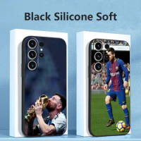 Phone Case for Samsung Note 20 10 9 Cover Galaxy S23 S22 Ultra S20 S21 FE S10 S9 S8 Plus Silicone Funda M-Messi