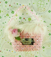 【震撼精品百貨】Hello Kitty 凱蒂貓-造型零錢包-粉串珠圖案 震撼日式精品百貨